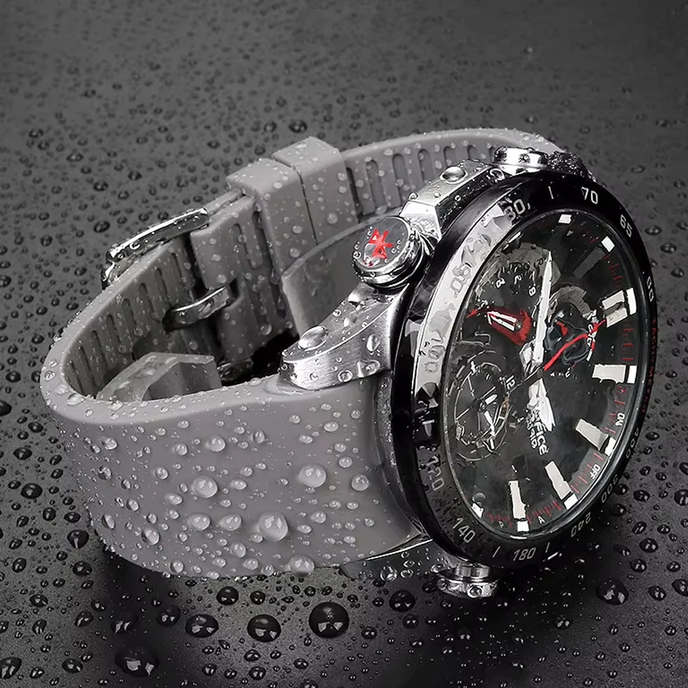 18 مللي متر 19 مللي متر 20 مللي متر 21 مللي متر 22 مللي متر 23 مللي متر 24 مللي متر منحني نهاية سيليكون حزام الساعات ل Seiko ل رولكس لينة المطاط أساور مقاومة للماء