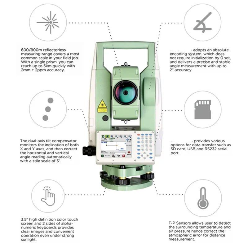 NEW SANDING STS 772R10L  CE operating System Total Station