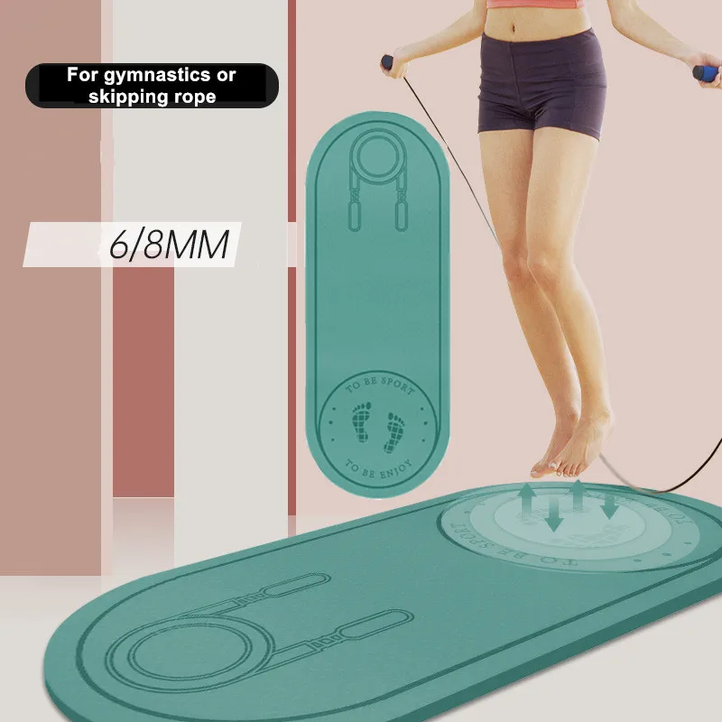 

Yoga Mat For Fitness Foam Home Gym Floor Sport Travel Mattress Exercise Balance Pad Yoga Accessories Jump Rope Workout Carpet