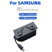 Original Type C Wired Earphone For Samsung Galaxy S23 S21 S22 Ultra Plus 3.5 mm Earbuds Headphones A54 A34 A53 A53 Accessories