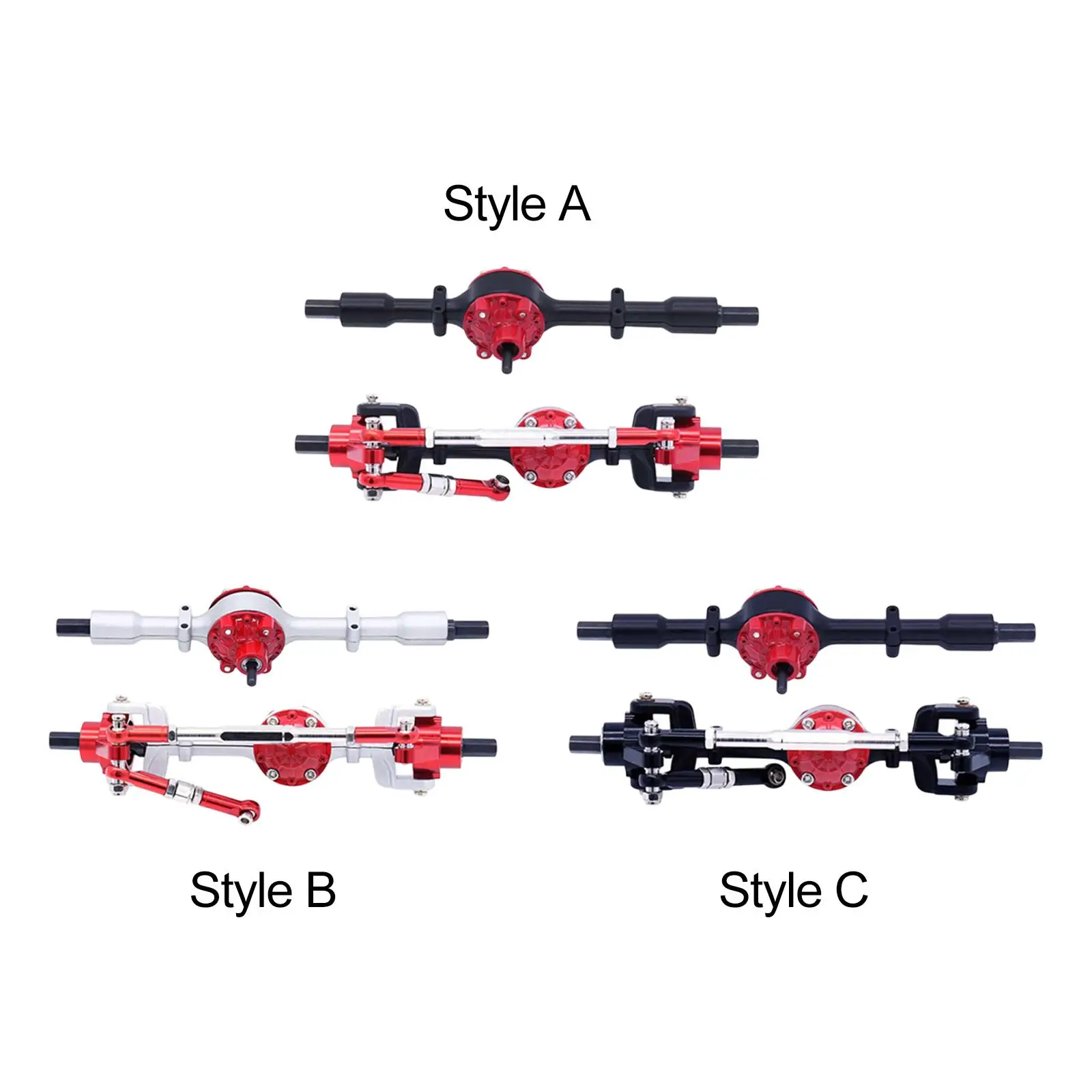 

1:16 Scale Front And Rear Axle Set for RC Vehicles Metal Parts for C14 B16