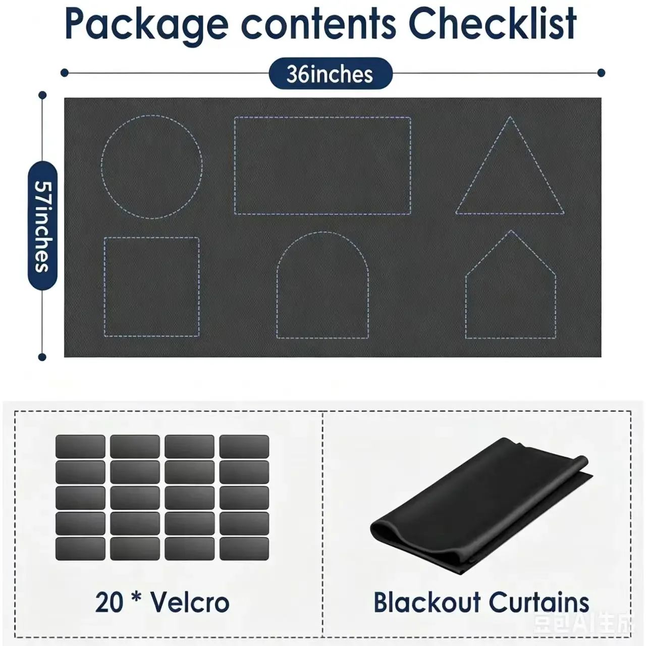 Blackout Curtains 100% Effective No Drilling Required Cut to Size for Bedroom Traveling Ideal Room Darkening Solution