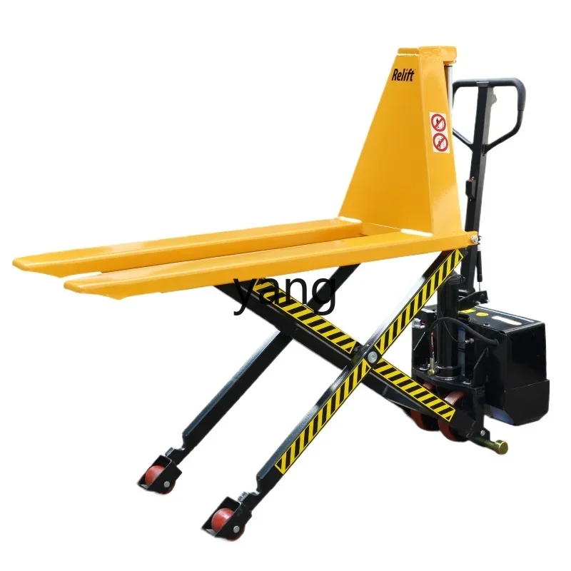 YJQ electric high lift handling scissor high lift hydraulic lifting pallet forklift