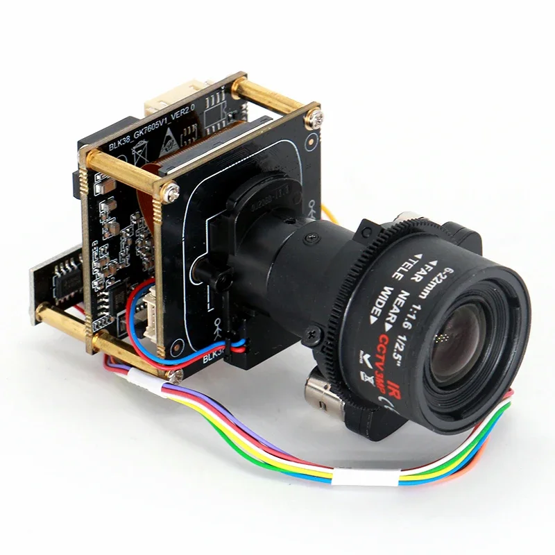 

2MP IP Camera Module 6-22mm Motorized Autofocus Zoom Lens STARVIS 2 IMX662 GK7605V100 SDK CCTV Camera PCB Board SIP-K662G6-0622