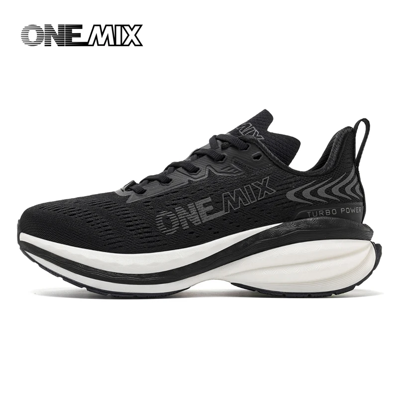 Onemix Men's Cushioning Running Shoes Lightweight Athletic Shoes Heavyweight Runner Non-Slip Sports Shoes Outdoor Travel Sneaker