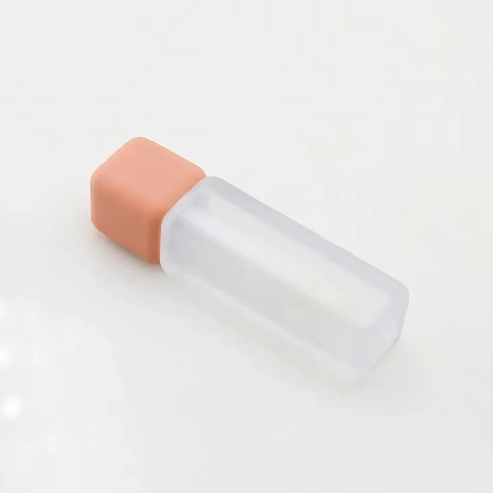 New 5ml Lip Gloss Tube Refillable Wand Applicator Cosmetic Tube Colorful Square Shape Refillable Lip Bottle Cosmetic Samples