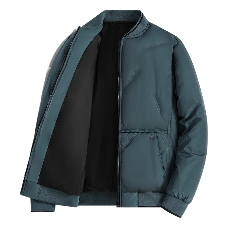 

New Design Men's Warm Cotton Jackets 2025 Autumn/Winter Fashion Trend Coat Solid Color High Quality Thick Baseball Jacket M-8XL
