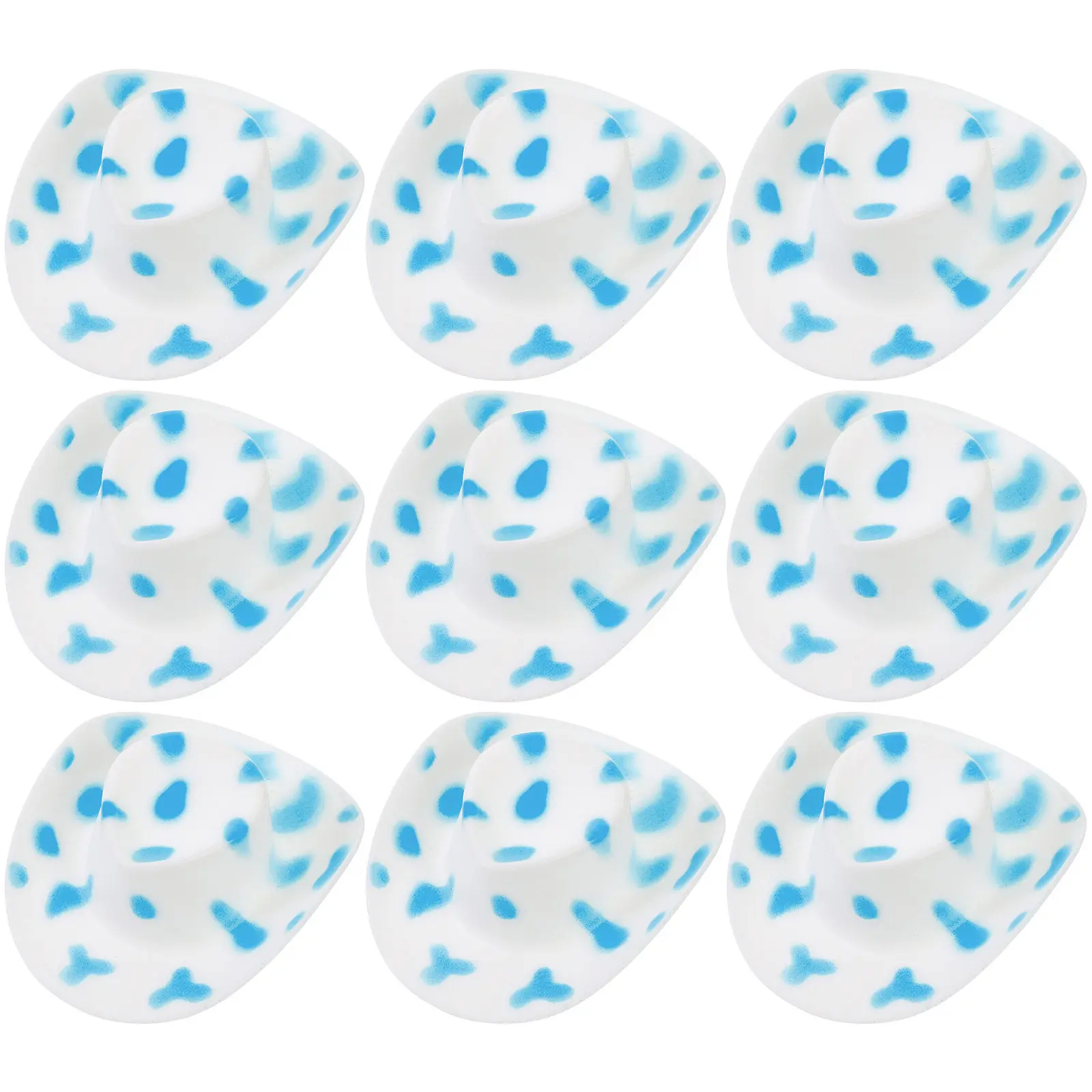 10 Peças de Mini Chapéus de Cowboy para Artesanato, Chapéus Pequenos Estilo Ocidental, Adereços Decorativos para Festas, Decorações de Bolo, Acessórios DIY