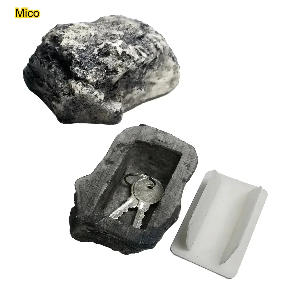 

Outdoor Fake Stone Key Organizer, Yard Camo Rock Secret Hidden Container