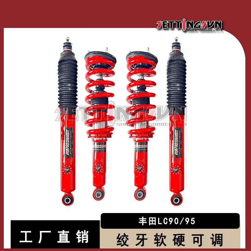 2 Inch Lift Adjustable Coilovers Shock Absorber For T oyota LC90 LC95 Land Cruiser 3400 Comfort Suspension Lift Kit
