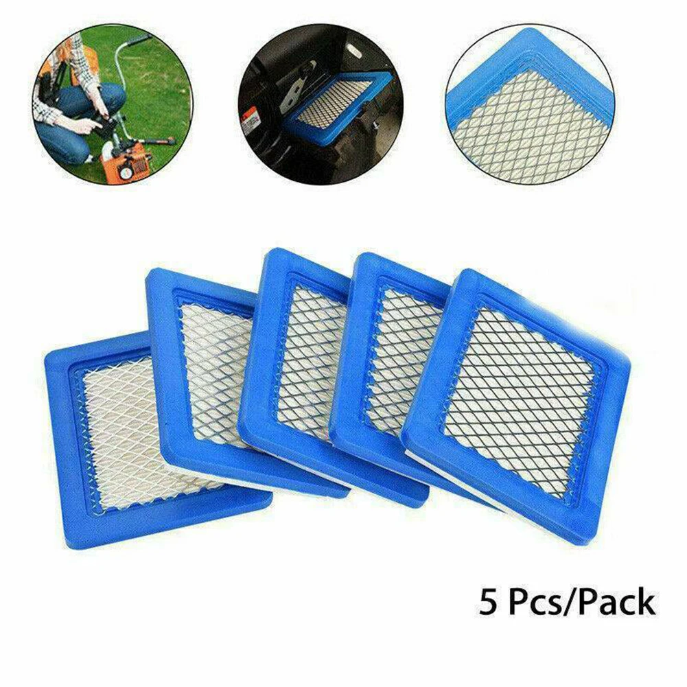 5Pcs Lawn Mower Air Filter B/S 491588 399959 491588S Garden Power Equipment Lawn Mower Parts And Accessories