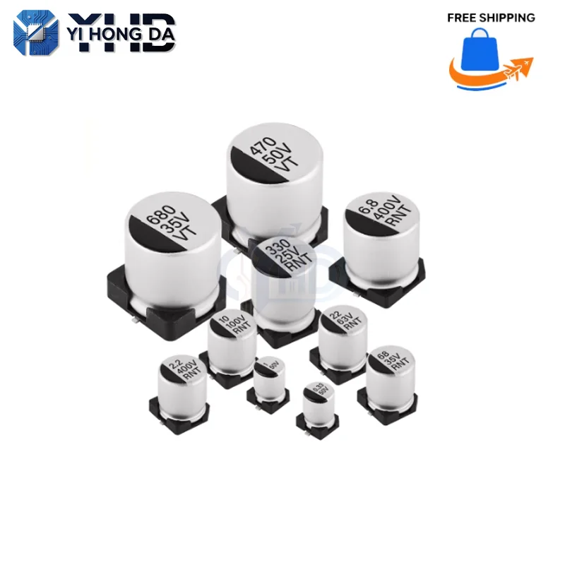 20PCS SMD Electrolytic Capacitor 6.3v 10v 16v 25v 35V 50V 0.1 1 2.2 3.3 4.7UF 10UF 22UF 33UF 47UF100UF 220UF 330UF 470UF 1000UF