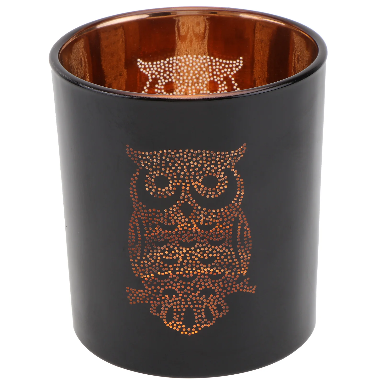 

1Pcs Romantic Gold Owl Pattern Candlestick Glass Holder Decorative Stand for Home Party Wedding Chic Candlestick