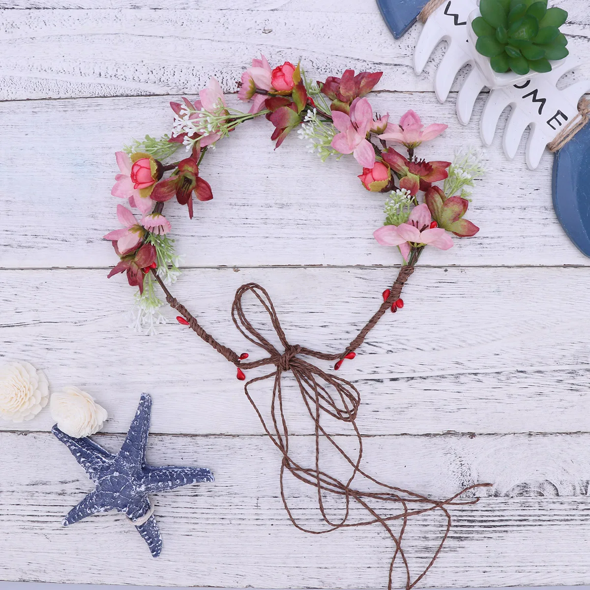 

Berry s Rattan Hair naments Decorative Flower Accessories Stylish Unique Shape Beach Party Birthday Gifts