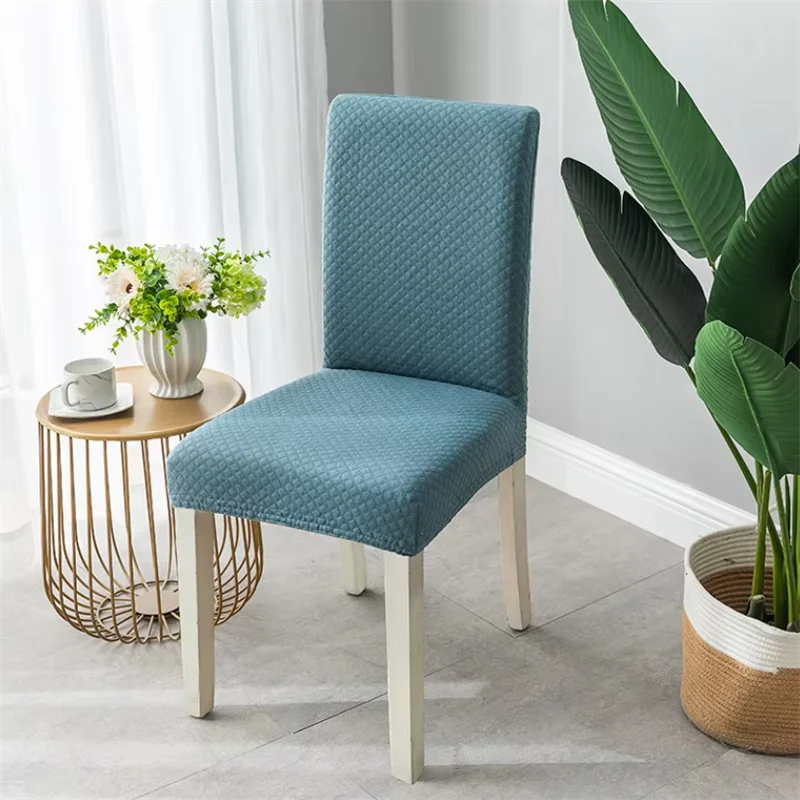 Modern Simple Style Chair Cover Home One-piece Elastic Universal Dining Chair Cover Four Seasons Chair Cover Chair Cushion Cover