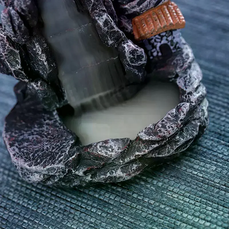 حامل البخور ارتجاعي شلال مبخرة ديكور المنزل الروائح زخرفة البخور المخاريط مع مخاريط البخور ارتجاعي #4