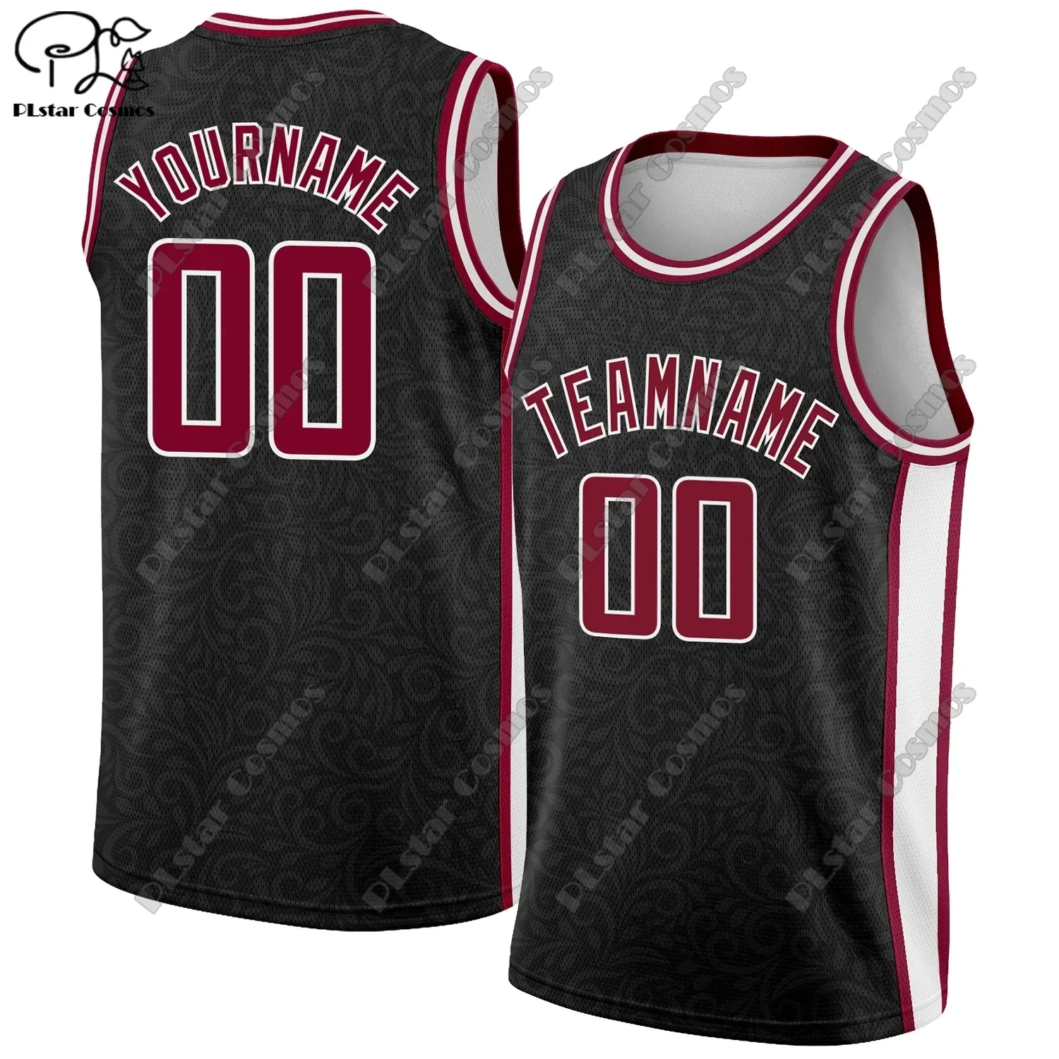 PLstar Cosmos 3D Printed New Customized Gradient Contrast Color Graffiti Fashion Men's Summer Vest Authentic Basketball Jersey 9