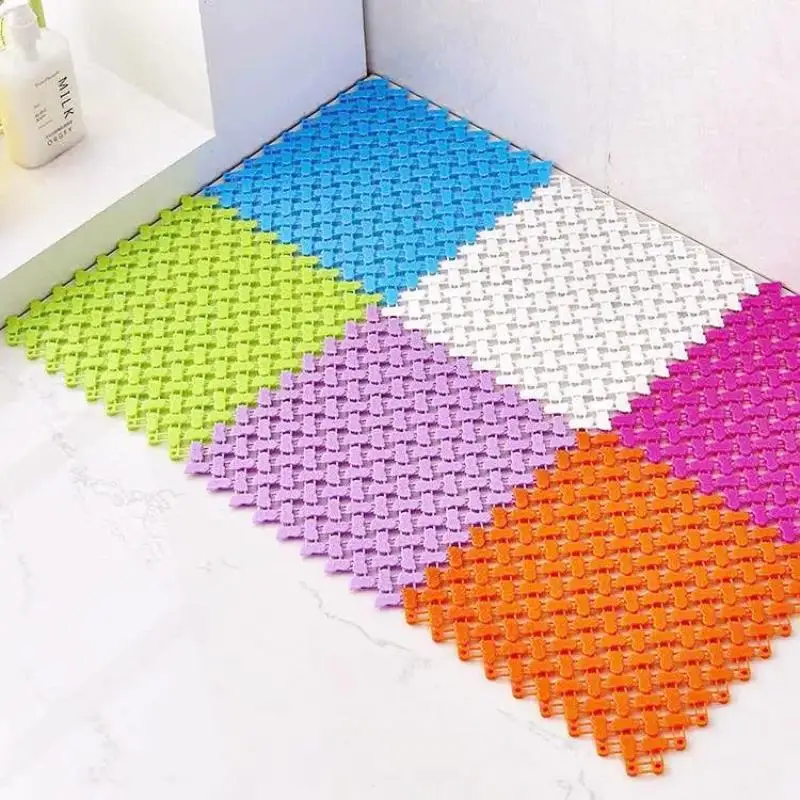 Bathroom Anti Slip Shower Mat Waterproof Soft Bath Rug Anti Fall Floor Mat For Shower Toilet Room Daily Use
