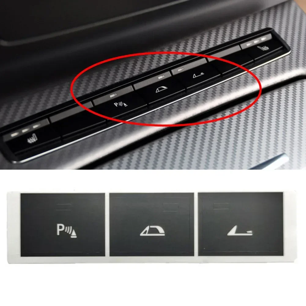 Car Button Repair Decals Stickers Center Console For BMW Z4 E89 2009~2016 Car Accessories High Grade Vinyl Push Button Black