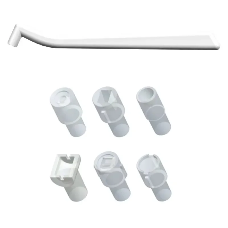 8 Sets Orthodontic Accessories Injesction Mould Dental Mini Lingual Button Mini Tube Brackets Mould for Making Tongue Buckle