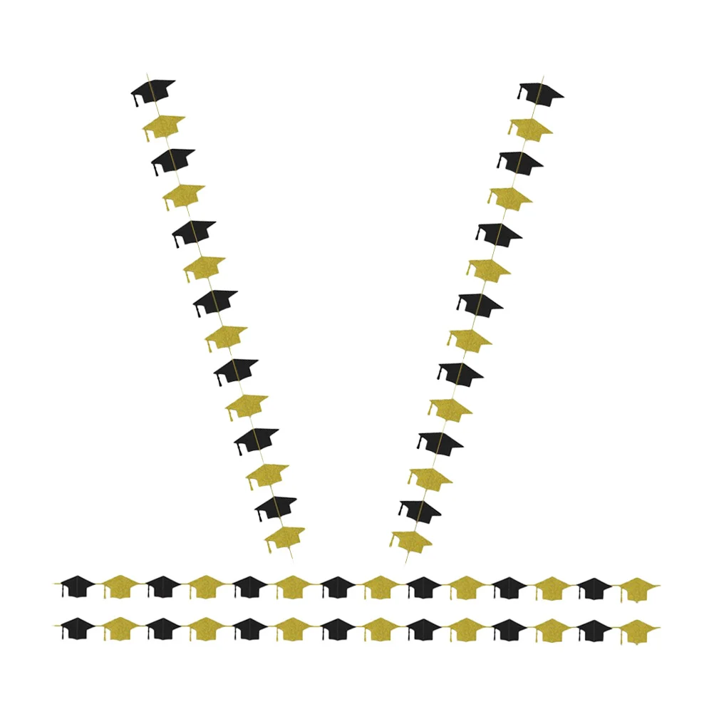 

4 Pcs Decoration Doctor Hat Charm Graduate Congratulations Decorations Congrats Banner The Decorative Graduation