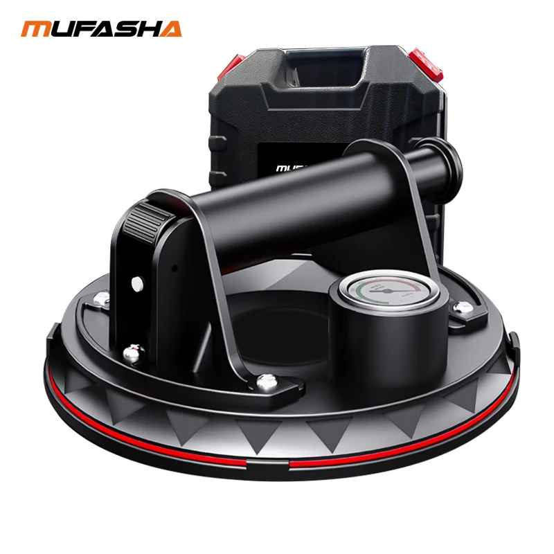 MUFASHA Vacuum Suction Cup 200KG Lifter for Granite Tile Glass, Manual Lifting, Heavy Duty, 8 inch