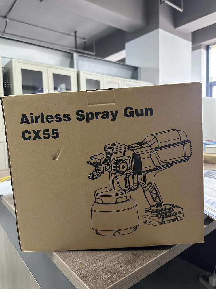 Good Quality New Style Paint Spray  Variable Speed Paint Sprayer LED Airless Spray Machine With Lithium Battery