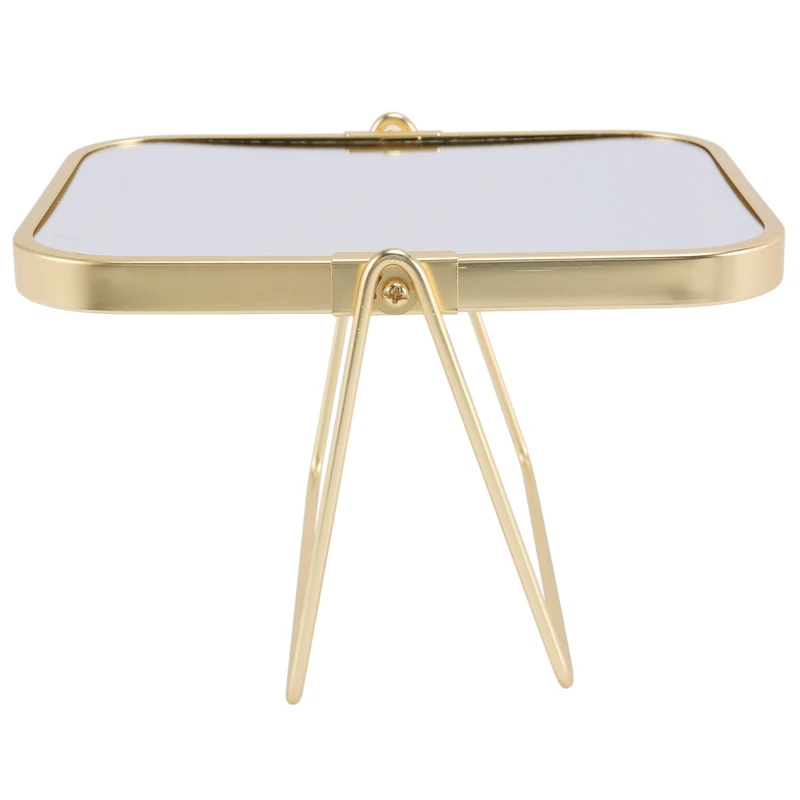 Vanity Makeup Mirror With Metal Stand 360 Degree Swivel Desktop Tabletop Mirror