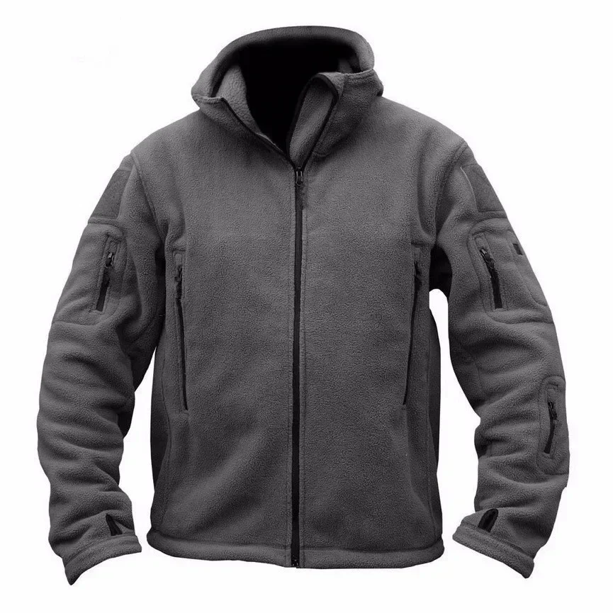 Men\'s Jackets Warm Military Tactical Sports Fleece Hoodie Jackets Hiking Climbing Fishing Adventure Camping Outdoor Clothing