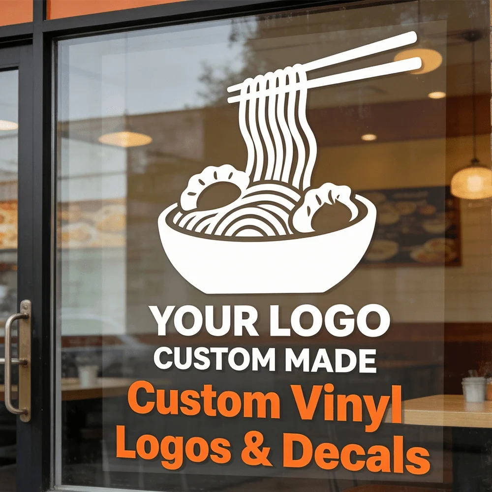 Transparent Wall Decor Sticker Ultra Clear Customizable Brand Logo Large Crystal Sticker Suitable for Store Signage Ideal for