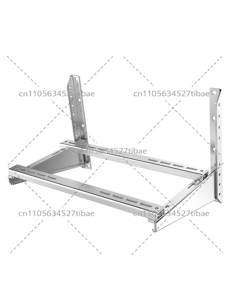 Stainless Steel Air Conditioner Outdoor Bracket With Crossbar For 1.5/2/3P AC Unit Extended Support