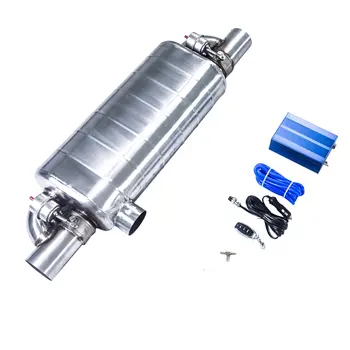 GFC Výfukový systém automobilu Ovládání vakuového ventilu Výfukové potrubí Variabilní tlumič výfuku z nerezové oceli Univerzální 51 63 76 mm Dálkové ovládání 10 nejlepší prodej tlumič výfuku s dálkovým ovládáním - №8