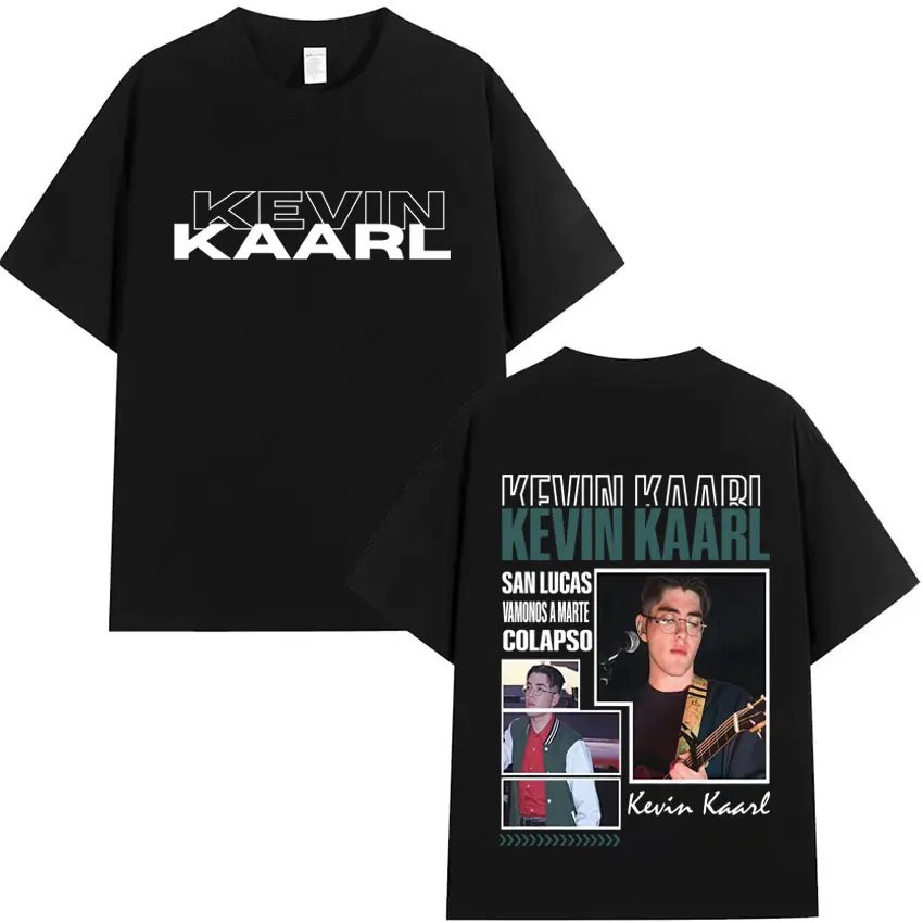 

Kevin Kaarl 2025 Fashion Double Sided Print Graphic Streetwear Casual T Shirt Men Women T-shirts Summer Oversized Short Sleeve