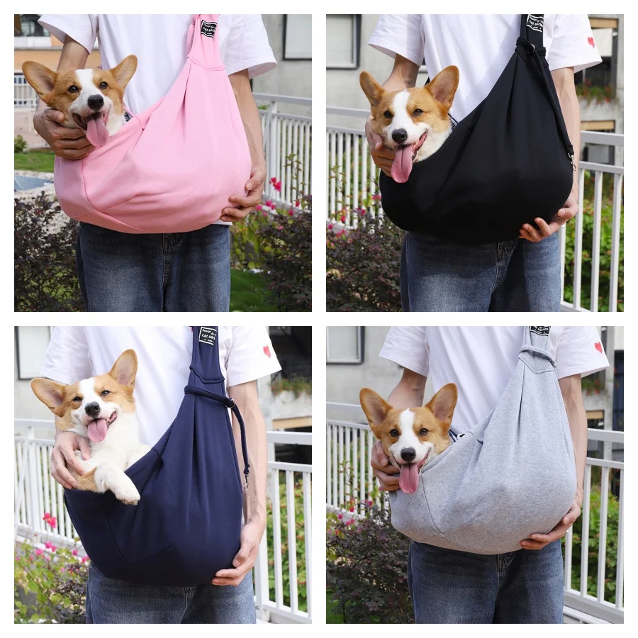 1 single shoulder outdoor pet bag with adjustable shoulder strap, portable pet bag suitable for pets under 6.5kg