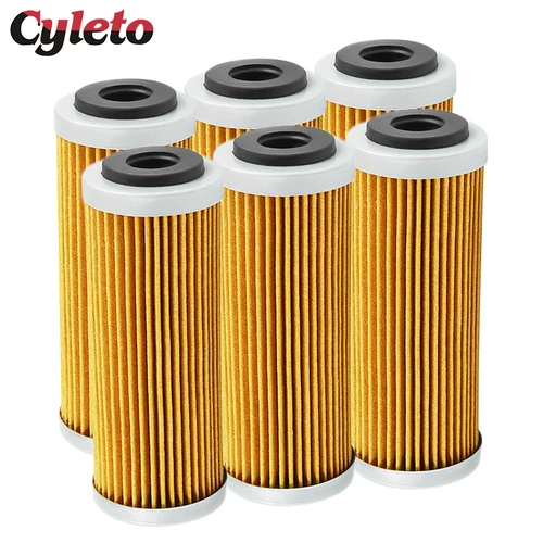 Imagen 2 del producto Cyleto-filtro de aceite para motocicleta, 4/6 piezas, para KTM SX, SXF, SXS, EXC, EXC-F, XCF, EXC-R, XCW, SMR, 250, 350, 400, 450, 505, 530, 2007-2020