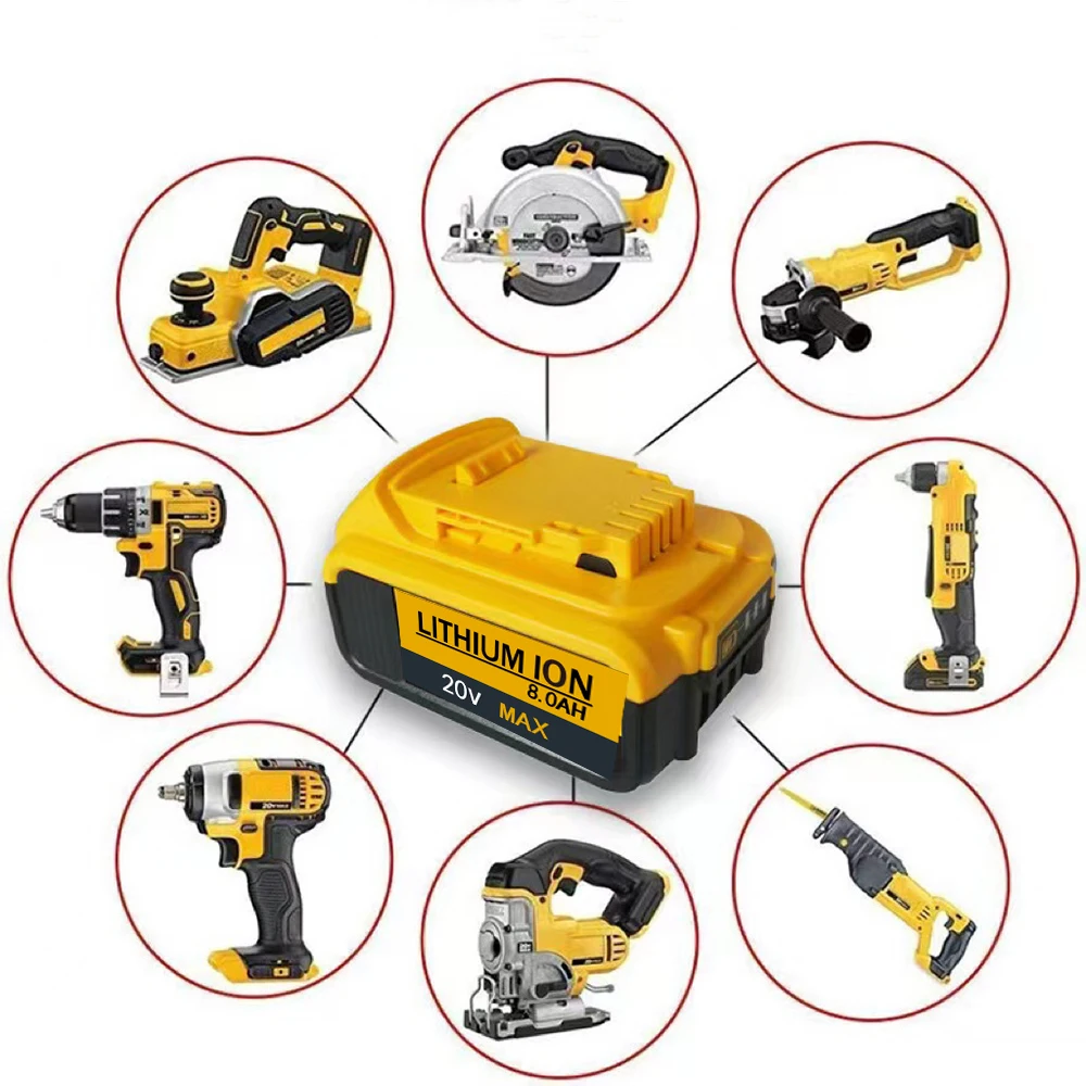 Projecteur LED sans fil pour travaux extérieurs et situations d'urgence, compatible Dewalt 18 V