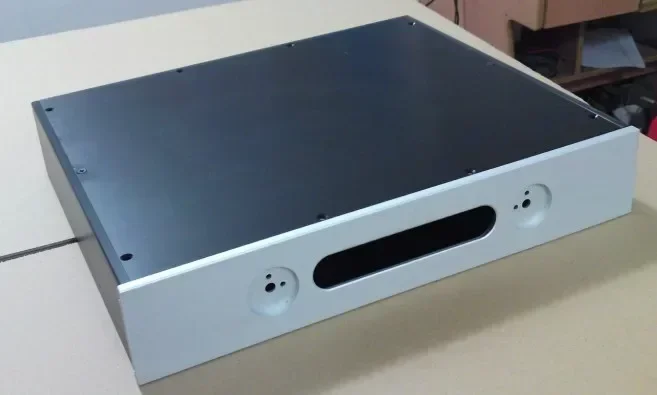 DIY-Verstärkergehäuse 430 x 80 x 358 mm 4308 Vollaluminium-Verstärkergehäuse/Vorverstärkergehäuse/AMP-Gehäuse/Vorverstärkergehäuse/DIY-Box