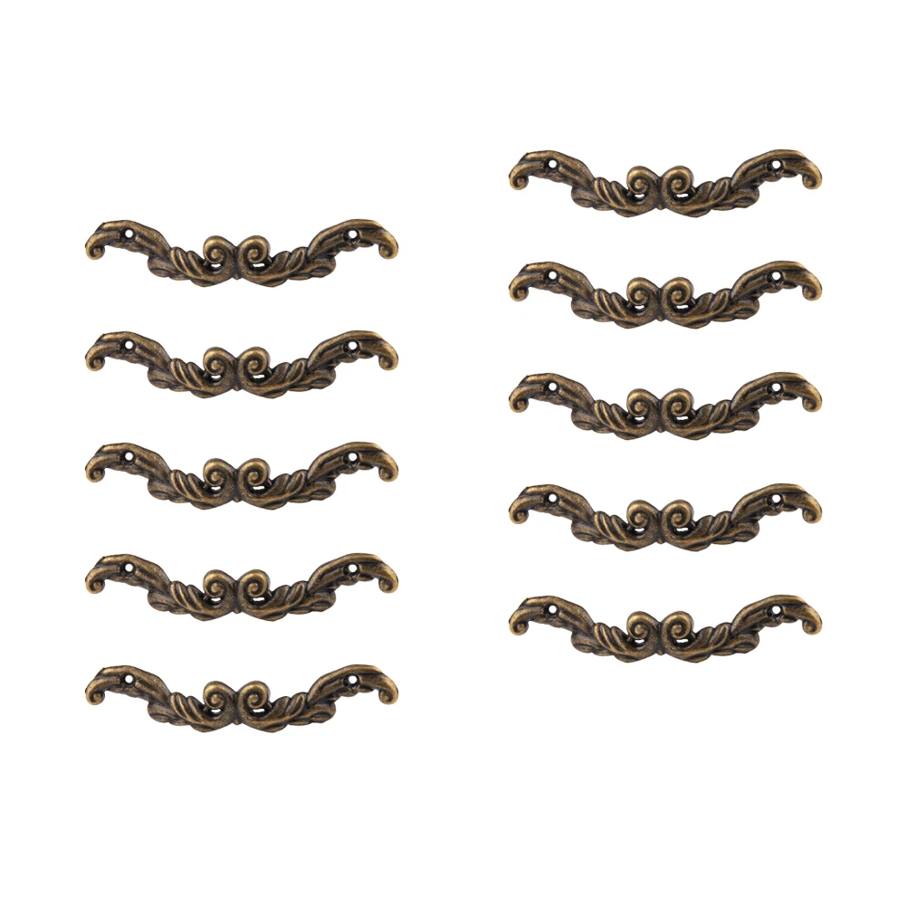 

10Pcs Antiquing European Cabinet Handle Vintage Furniture Pull Handles for Drawer Wardrobe Cabinet Durable Multi-Purpose Home