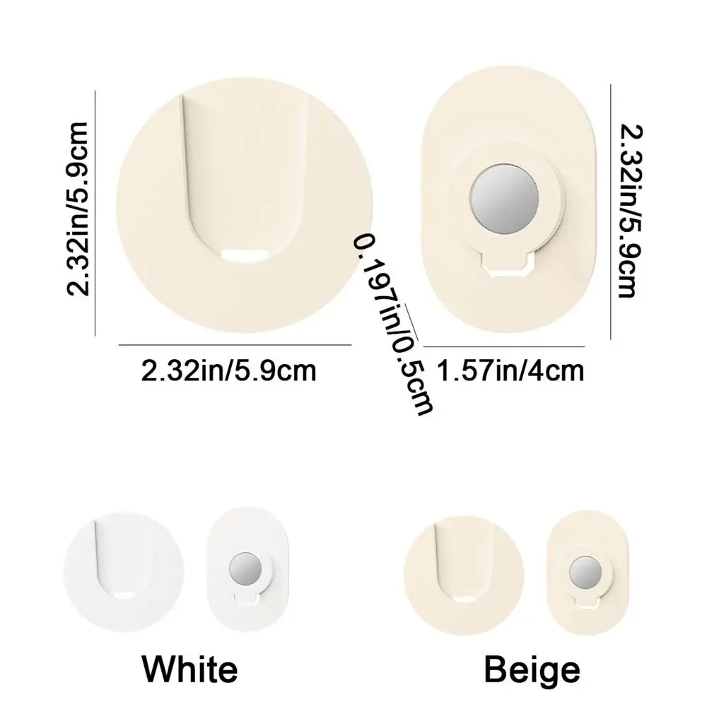 5 Set Adesivo magnetico per telecomando in plastica Punch Free Anti-perso Presa di fissaggio Gancio a muro Salvaspazio
