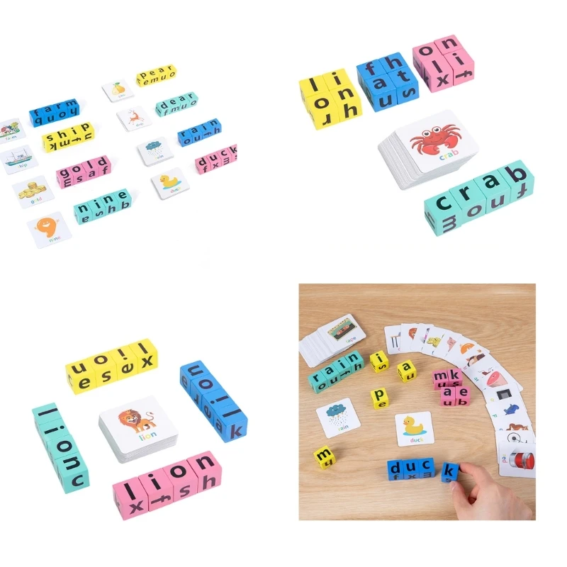 

Children Spelling Word Toy Kids Letter Game Kindergarten Teaching Aids English Letter Word Learning Toy