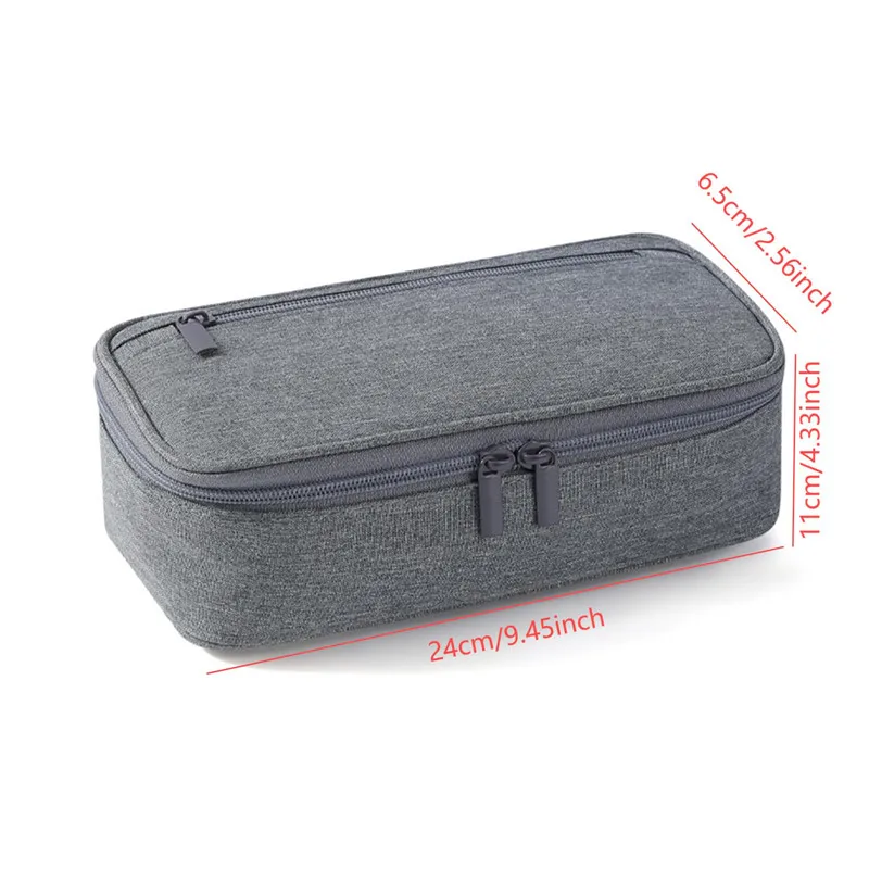 حقيبة أقلام رصاص بسعة كبيرة ، حقيبة محمولة للطلاب ، صندوق كوري متعدد الوظائف من أكسفورد ، أدوات مكتبية مدرسية #6