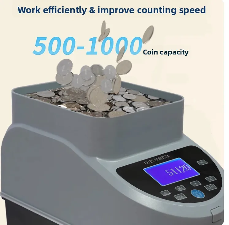 Coin Sorter Machine for USD EUR JPY Israel Malaysia Singapore Coin Counter