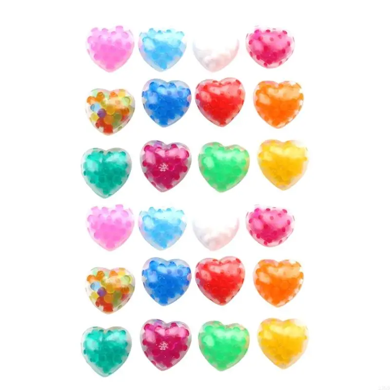 23GD Lovely Squeeze Toy Valentine's Day Random Color Soft Maltose Colorful Toy for Men Women Colorful Heart Maltose Toy