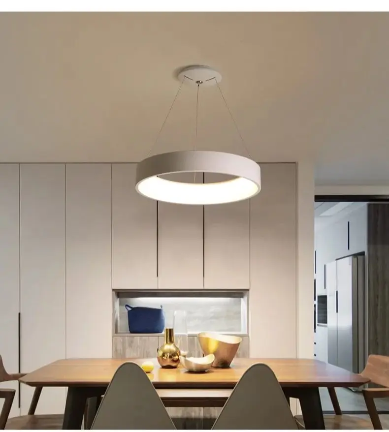 

Modern minimalist creative and personalized art circle shaped Macaron living room dining room Nordic LED lighting fixtures