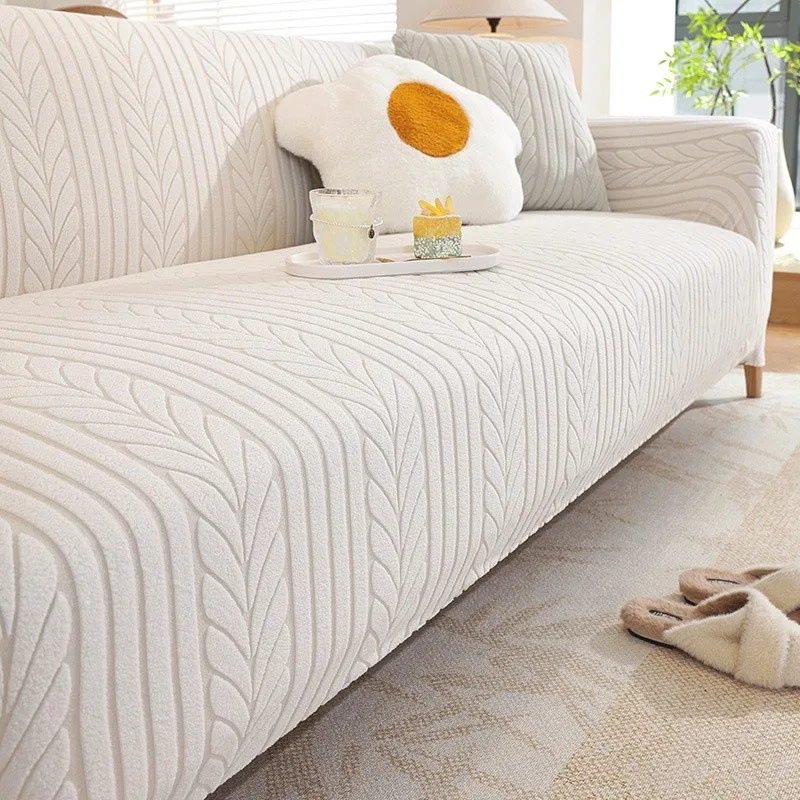 Jacquard Elastic Sofa Cover Thicken Dust Cover Sofa Pad Stretch Slipcovers Couch Protector Covers
