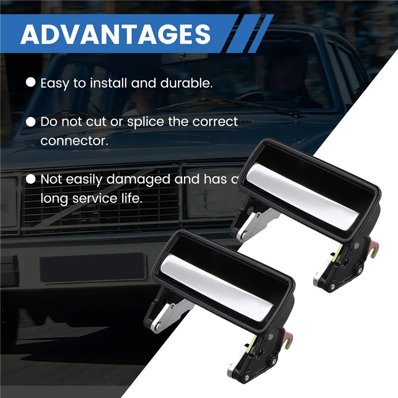 

For Volvo 142 164 240 245 260 262 Car Front Rear Outside Exterior Door Handle 1202430,1202431,83432430 83430431