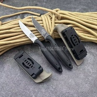 Portable Small Straight Knife, Hands Handy 8Cr13Nov Steel Blade G10 Handle Outdoor Waist Bag-style Rescue Tool Men's Gift