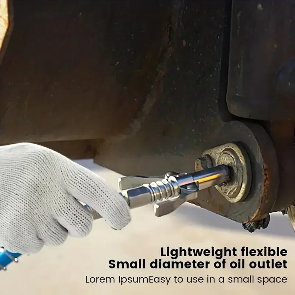 10000PSI High Pressure Grease Coupler Nozzle Hose Pump Syringe Grease Gun NPT1/8 Adapter Brake Oil Change Tools Car Accessories