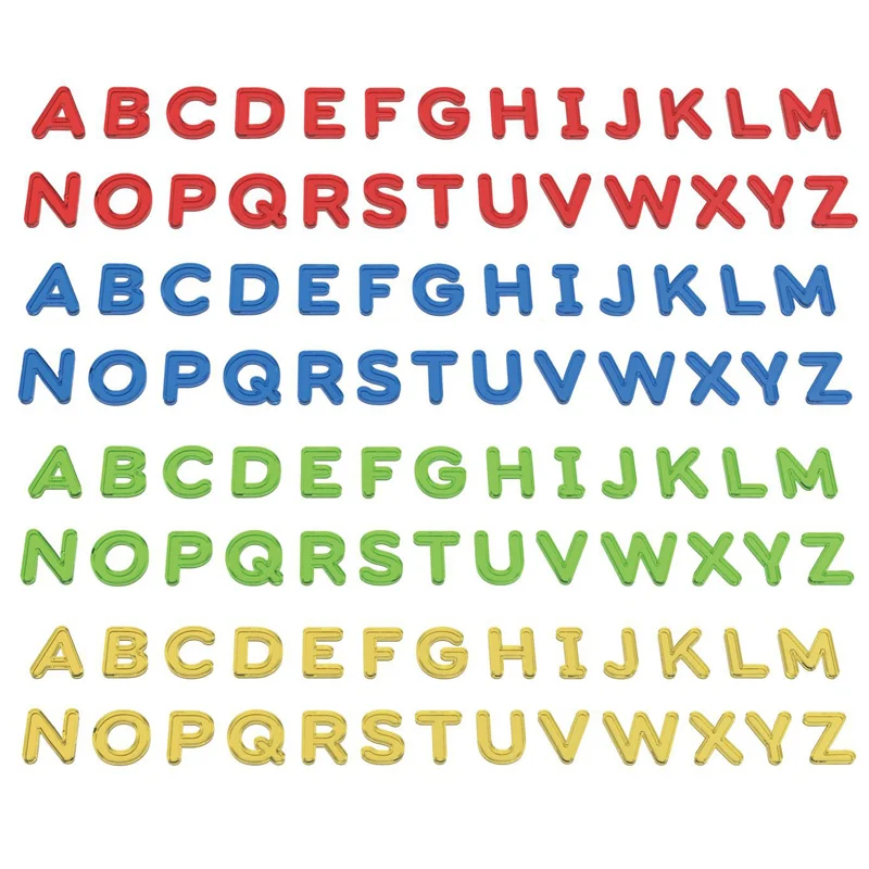 Transparant Alfanumerieke Spelling Woord Wiskunde Spel Regenboog Hoofdletters/Kleine Letters Engels Rekenkundig Leren Educatief Speelgoed