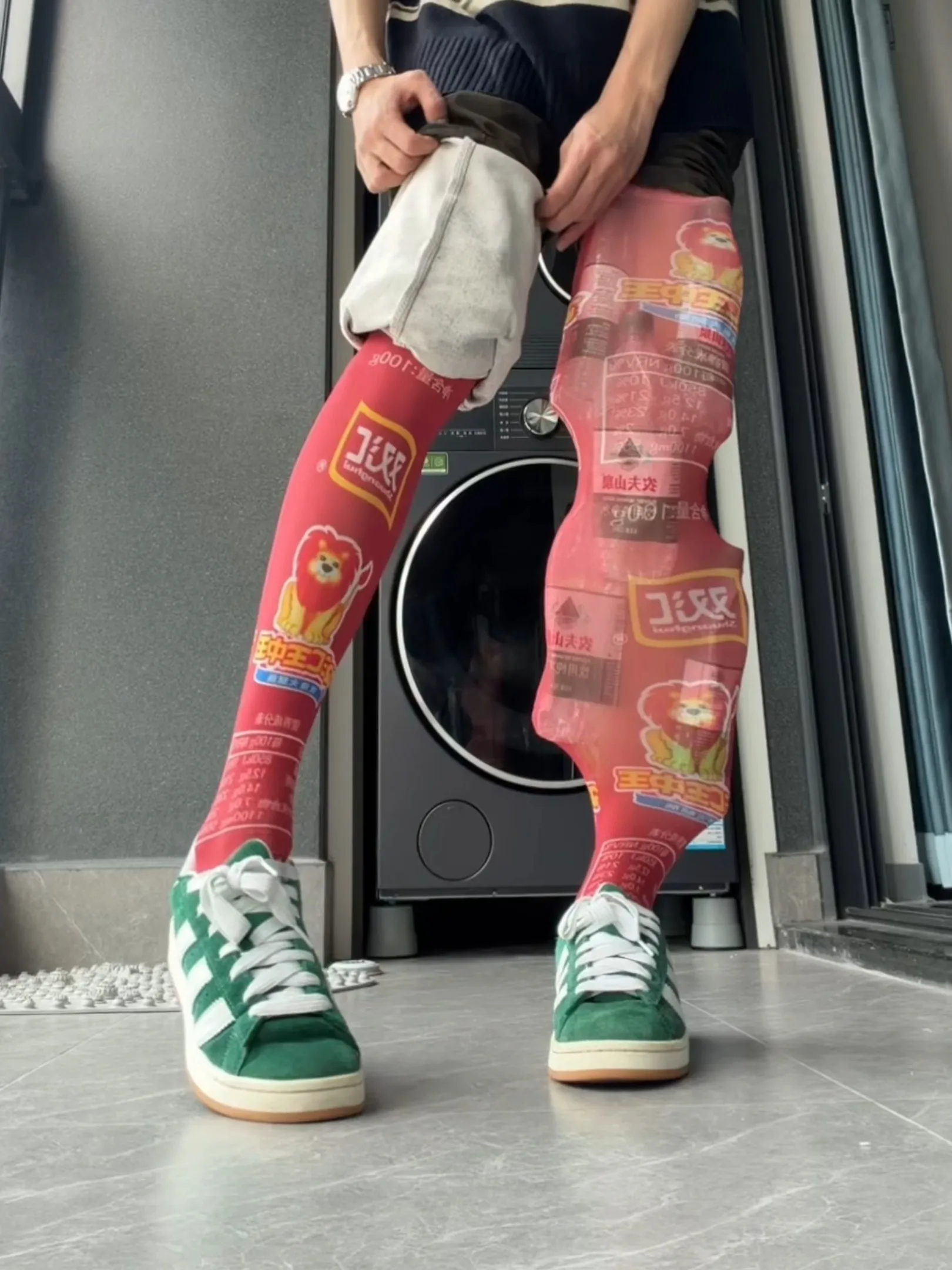 American High Street Camouflage Jeans Men's Spring Autumn Slim Straight Workwear Pants Extended Tall Micro Flared Pants